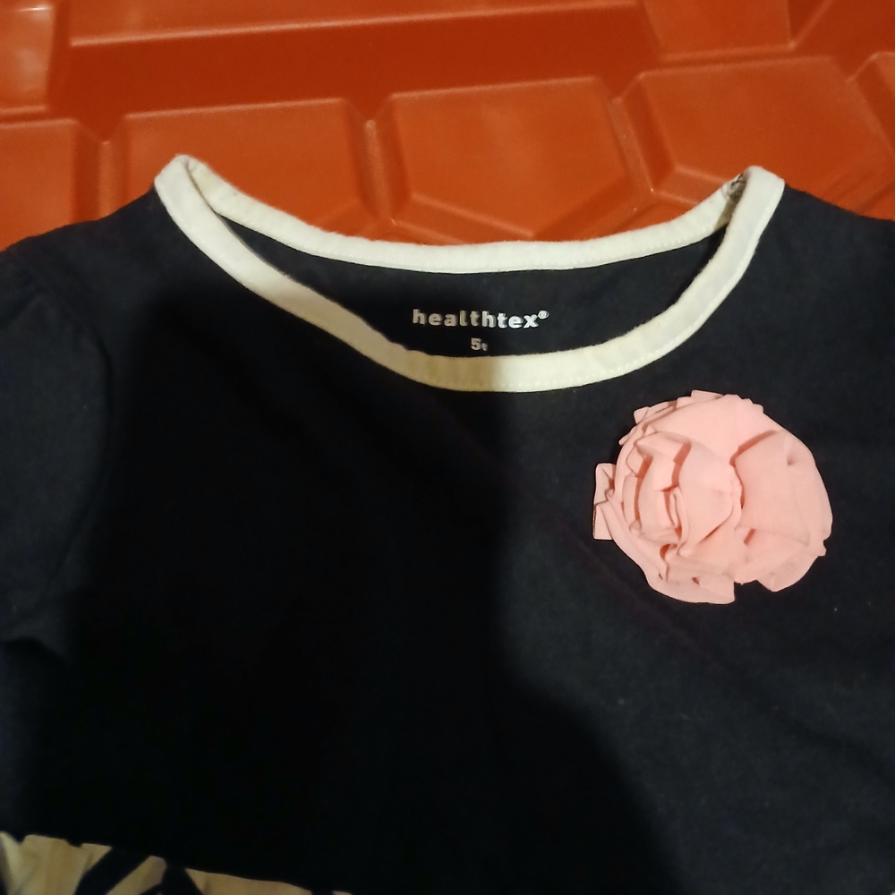 Healthtex Black and Pink Long Sleeve Tee